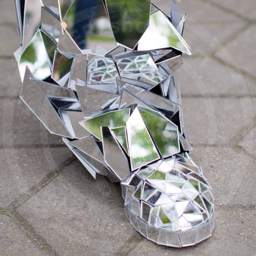 Mirror boot from mirror man costume