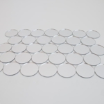Silver Round mirror pieces makes a pattern