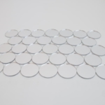 Silver Round mirror pieces makes a pattern