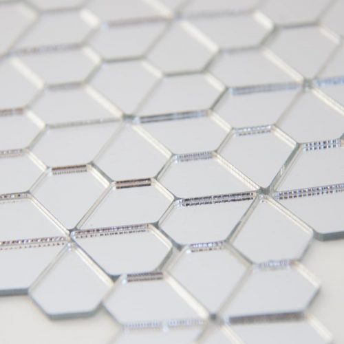 Bulk diamond mirror pieces in detail