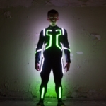 Tron light up costume for sale. Front view