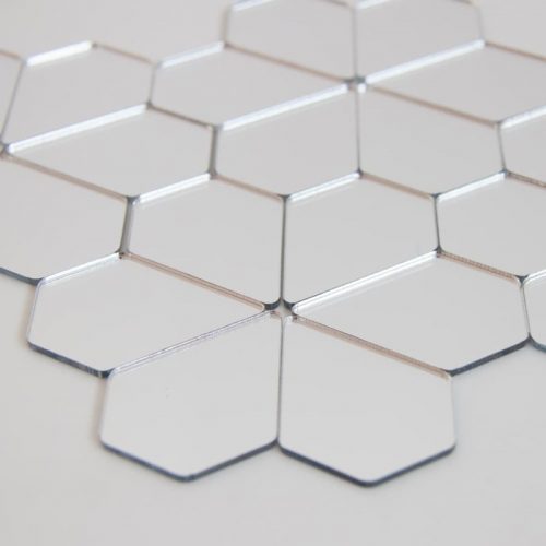 Bulk diamond mirror pieces makes a pattern