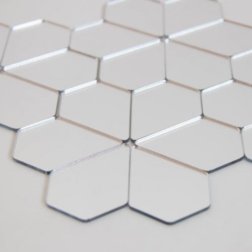 Bulk diamond mirror pieces makes a pattern