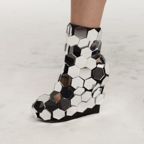 Disco ball mirror overshoe - Hexagons style just 1