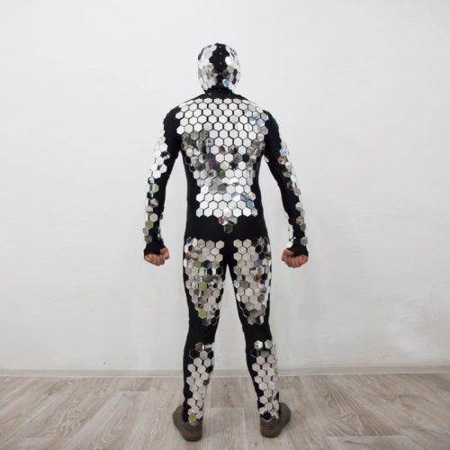 Discoball costume in full size from back