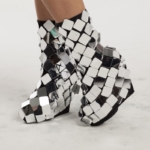 Disco ball mirror overshoes - Square style posing 4
