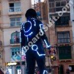 Day light flyboard performance in programmable suit