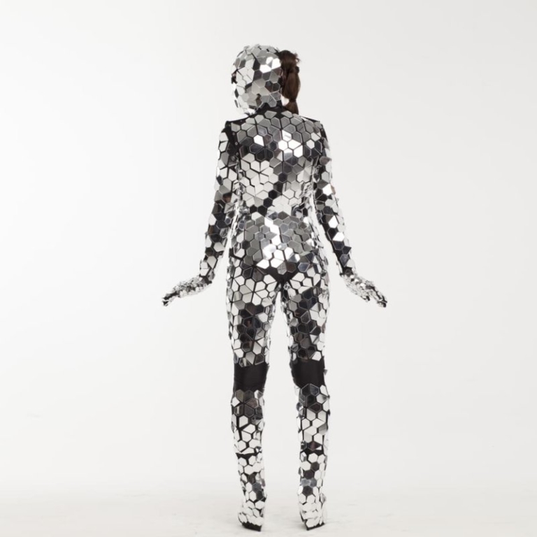 Mirror suit sequin leotard dancewear "Diamonds" by