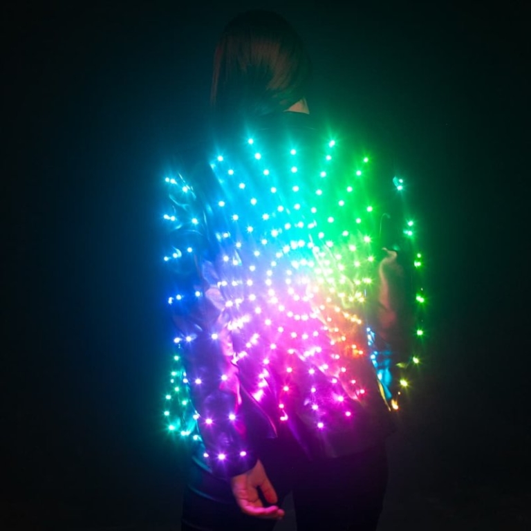 Led light up jacket with custom lighting effects ★350 leds by
