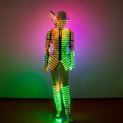 Rave Outfit Smart LED Dress with a Light Up Belt by ETERESHOP_H43-1