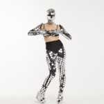 Without body part Disco Ball Bodysuit "Circle" Transformer view from front
