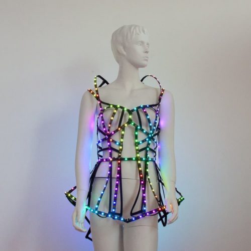 Light up cage dress - rave led parties new outfit