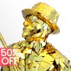 Gold Mirror man costume