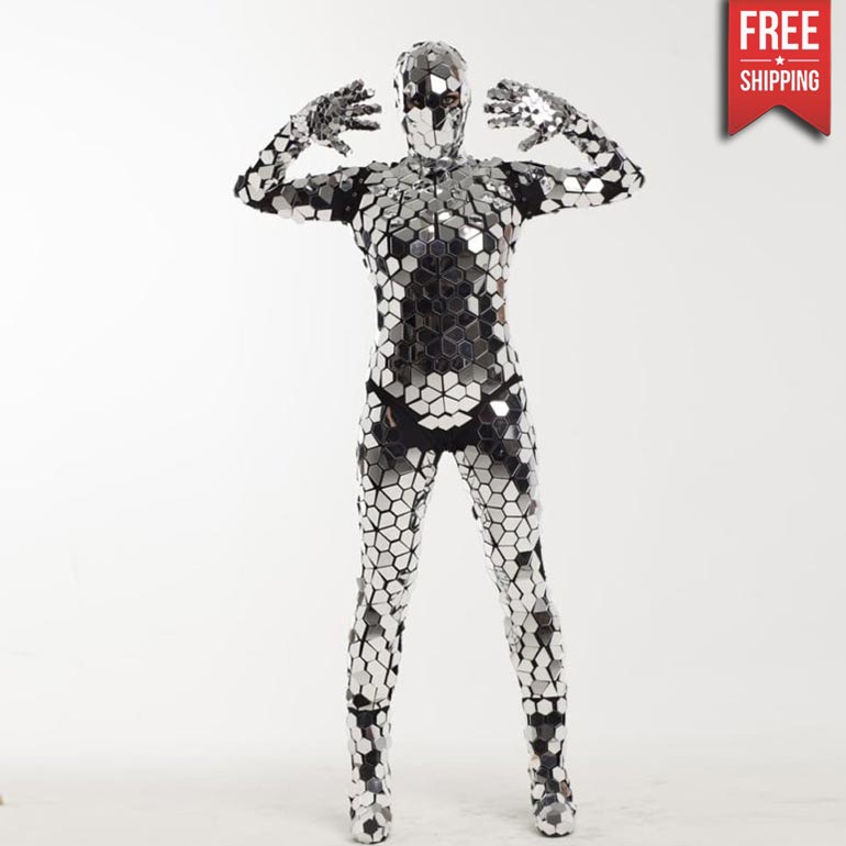Mirror suit sequin leotard dancewear "Diamonds" by
