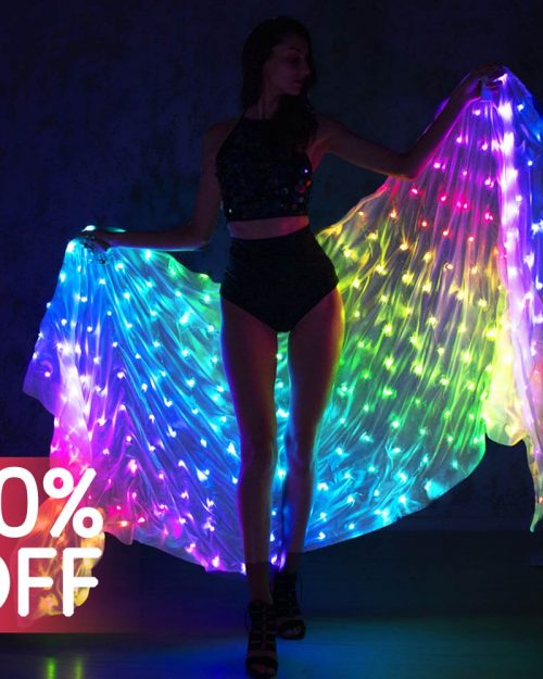 Buy Led belly dance veil