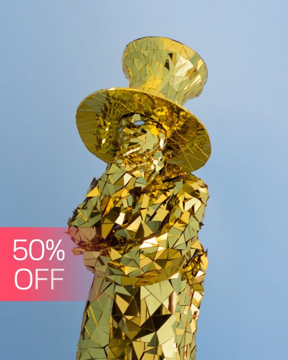 Mirror man "Wizard" glass man performance costume _M48