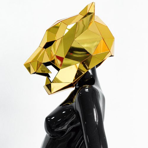 Panther Mardi gras mask