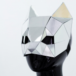 Mirror cat 3D mask close look