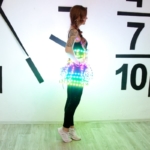 LED smart corset shooting from side