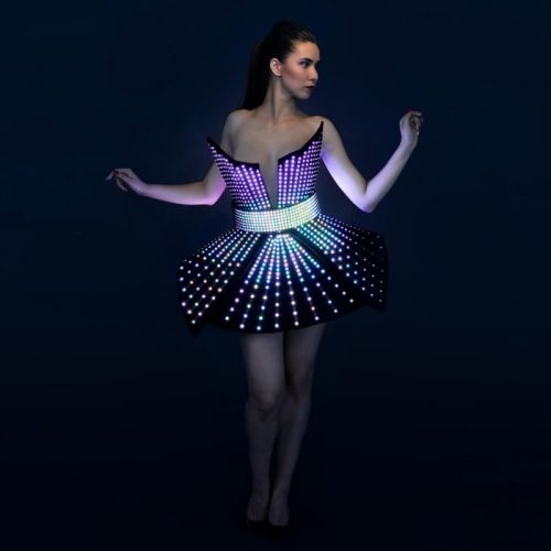 led costume beautiful looking Dress from eva foamht up black foam