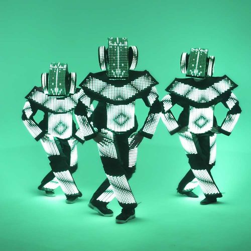 LED screen Armor Robot Suit for performances