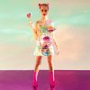Hologram Vinyl LED Light Up Rainbow Cage Dress Outfit — photo 2