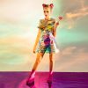 Rave LED rainbows one of the colorness dress. Vinyl type dress looks HOT!