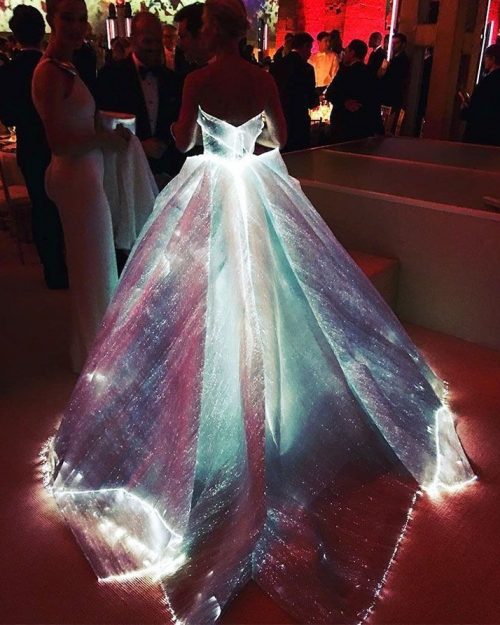 led dress