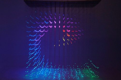 3D LED Cube decoration. Animation cube 4100 LEDs _P06-1-1