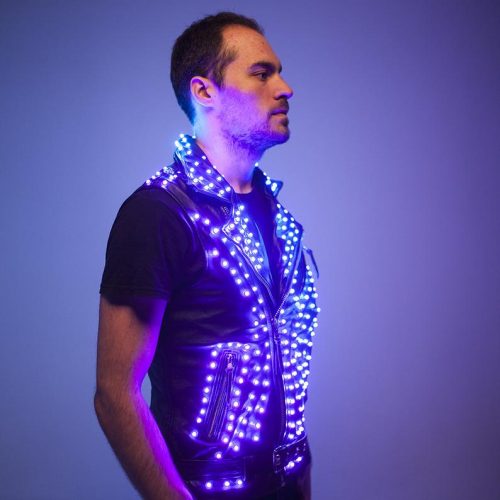 Making led suit pictures on the white background