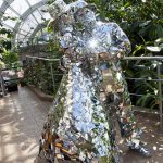 Man and Lady costumes fully covered in mirrors