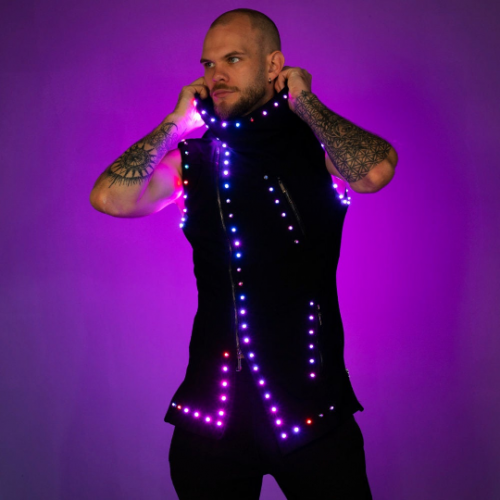 EL wire vest Light Up Screen