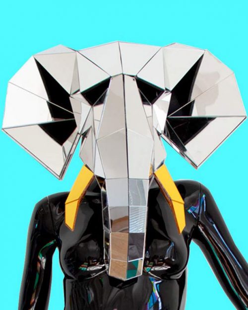 mirror Elephant mask