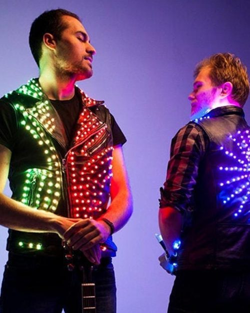 Festival wear LED light up festival musician vest