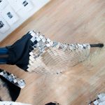Pants part of mirror stilt costume
