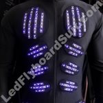 Chest area of LED Flyboard Suit Skeleton RGB