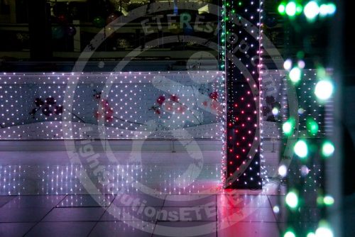 Club decorated with LED wall