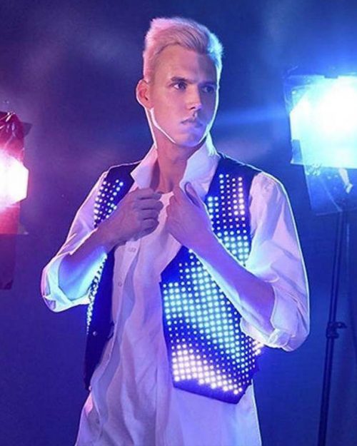 LED Screen Vest light up Festival wear _С44