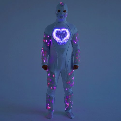 Cutie heart effect on the LED suit