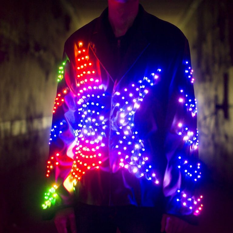 LED light up stylish custom logo jacket costume _P141 by