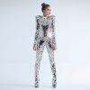 Cosplay Mirror Lady Gaga Bodysuit