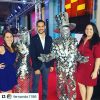 Mirror "Family" glass man animation costume suit - Square style — photo 8