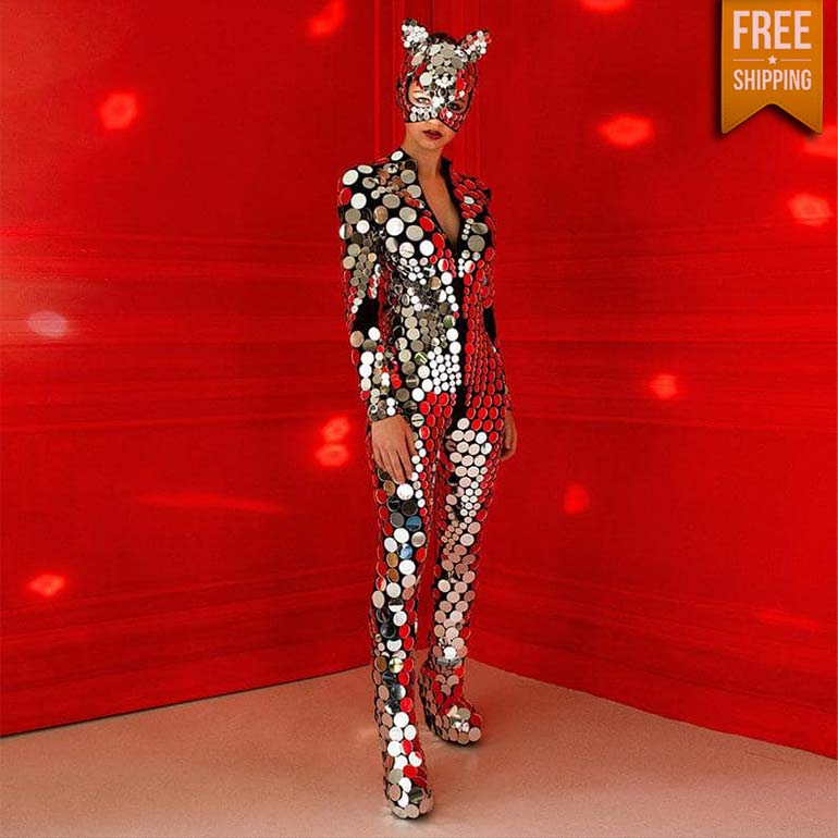 sparkly disco costume