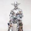 Mirror man "Cowboy" glass man performance costume — photo 8