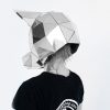 Silver Pig mouth animal mirror mask — photo 3