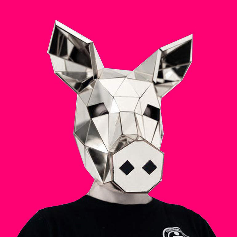 Pig Mask DIY Paper Mask Template – Lapa Studios