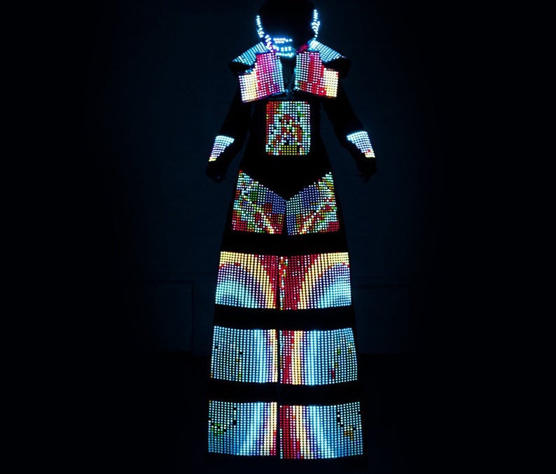 Smart Stilwman Costume with 10000 LEDs by ETERESHOP