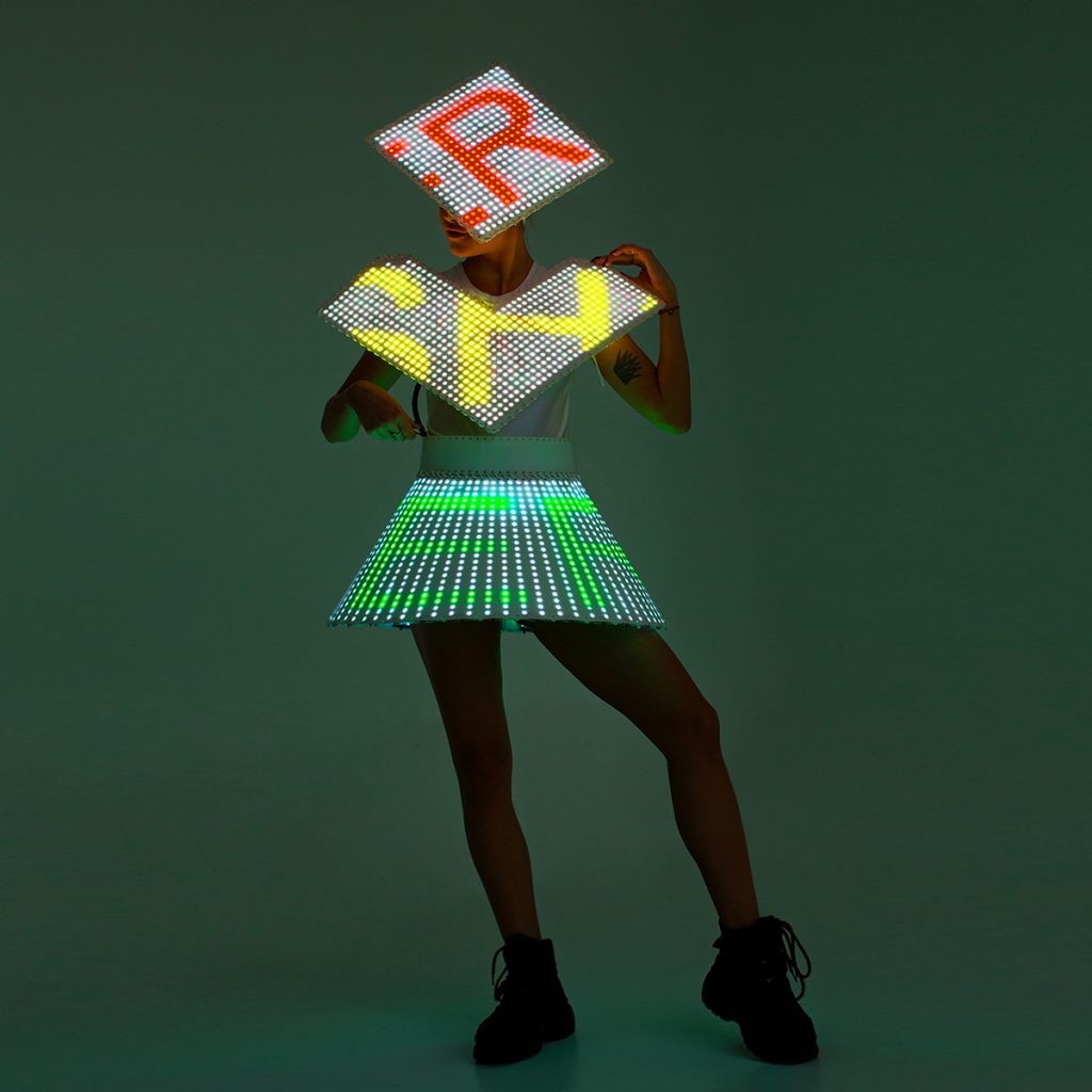 Ultra HD Light Up Dress on White Plastic