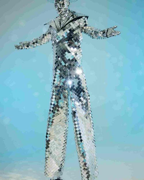 silver stilt walker