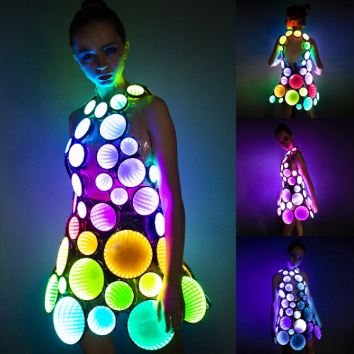 Glow in the dark bodysuit for party